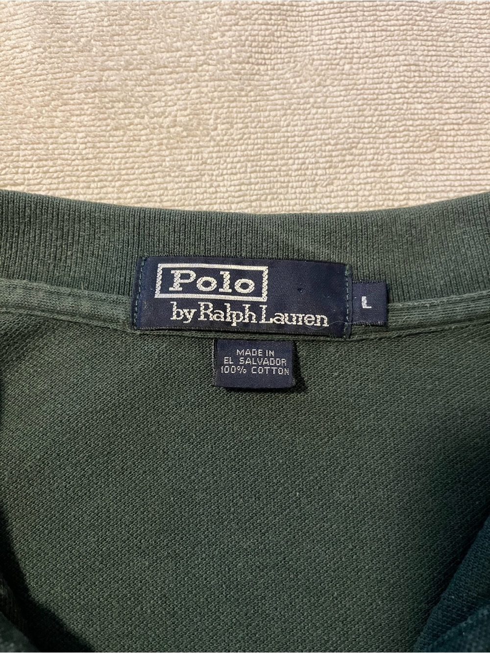 Polo by Ralph Lauren Dark Green Cotton Polo